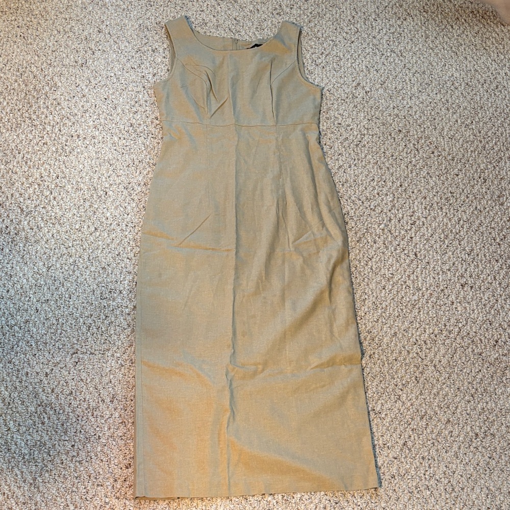Sag Harbor Beige Midi Dress